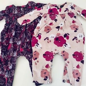2 tea collection rompers